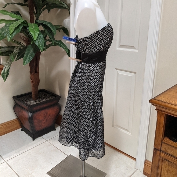 Eyeshadow Metallic Strapless Dress Junior's Sz11 - Picture 9 of 11